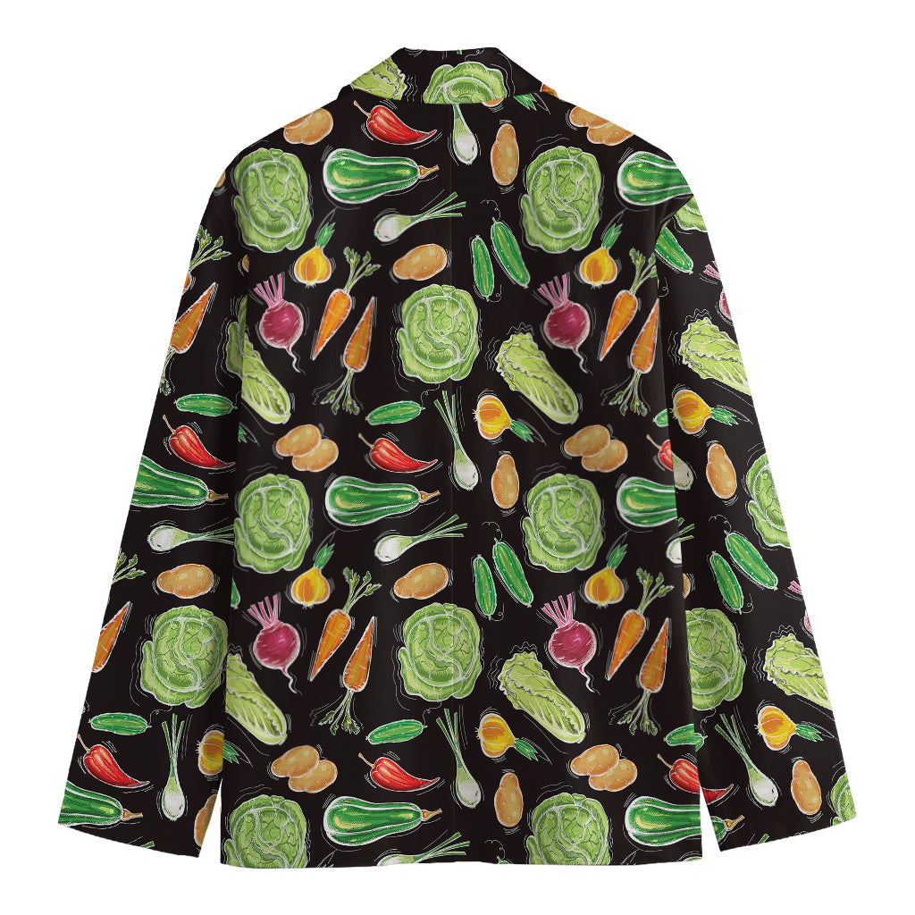 Fresh Vegetable Pattern Print Men's Blazer