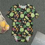 Fresh Vegetable Pattern Print Men's Bodysuit