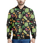 Fresh Vegetable Pattern Print Men's Bomber Jacket
