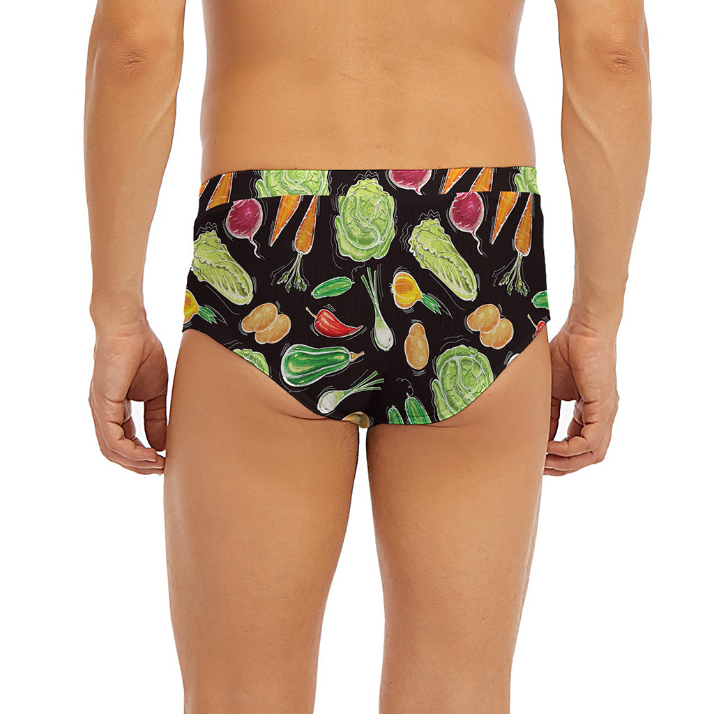 Fresh Vegetable Pattern Print Men's Briefs