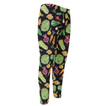 Fresh Vegetable Pattern Print Men's Compression Pants