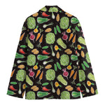 Fresh Vegetable Pattern Print Men's Cotton Blazer