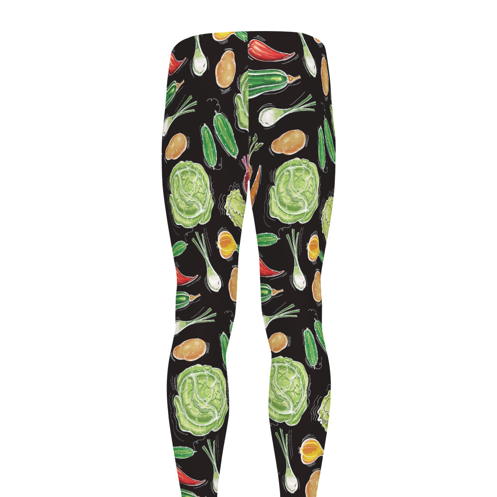 Fresh Vegetable Pattern Print Men's leggings