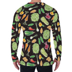 Fresh Vegetable Pattern Print Men's Long Sleeve T-Shirt