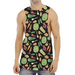 Fresh Vegetable Pattern Print Men's Muscle Tank Top