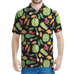 Fresh Vegetable Pattern Print Men's Polo Shirt