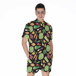 Fresh Vegetable Pattern Print Men's Rompers