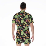 Fresh Vegetable Pattern Print Men's Rompers