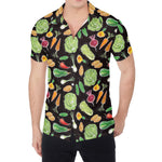 Fresh Vegetable Pattern Print Men's Shirt