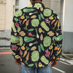 Fresh Vegetable Pattern Print Men's Shirt Jacket
