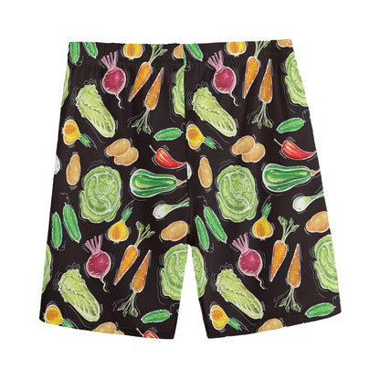 Fresh Vegetable Pattern Print Men's Sports Shorts