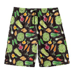 Fresh Vegetable Pattern Print Men's Swim Trunks