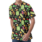 Fresh Vegetable Pattern Print Men's Velvet T-Shirt