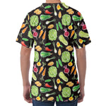 Fresh Vegetable Pattern Print Men's Velvet T-Shirt