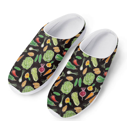 Fresh Vegetable Pattern Print Mesh Casual Shoes