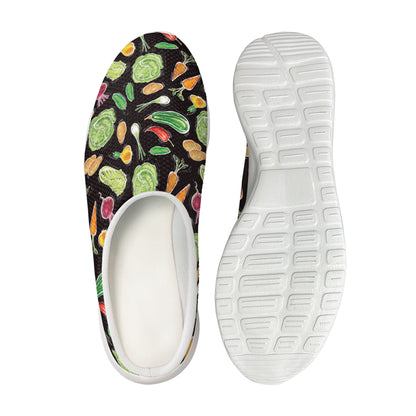 Fresh Vegetable Pattern Print Mesh Casual Shoes