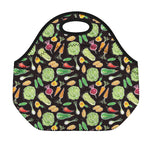 Fresh Vegetable Pattern Print Neoprene Lunch Bag