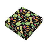 Fresh Vegetable Pattern Print Outdoor Seat Cushion Cover