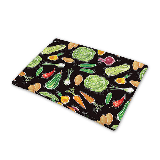 Fresh Vegetable Pattern Print Pet Cooling Mat Cover