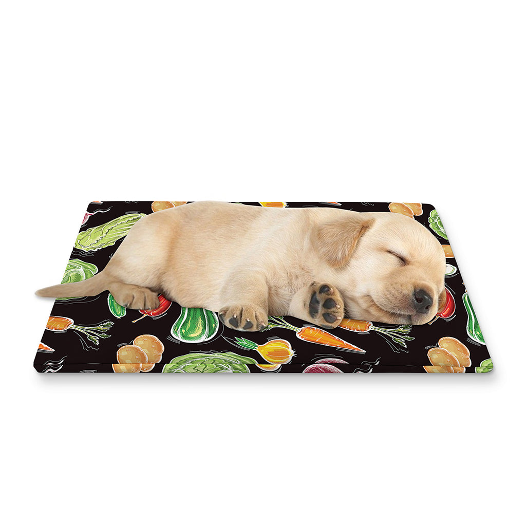 Fresh Vegetable Pattern Print Pet Cooling Mat Cover