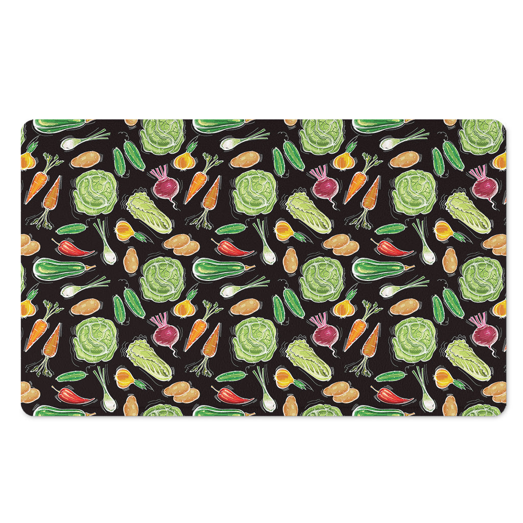Fresh Vegetable Pattern Print Polyester Doormat