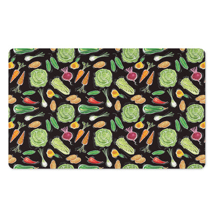 Fresh Vegetable Pattern Print Polyester Doormat