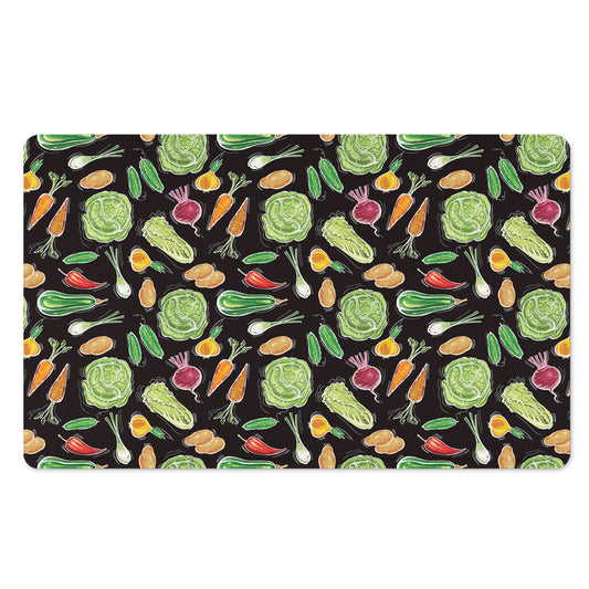 Fresh Vegetable Pattern Print Polyester Doormat