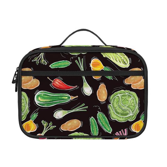 Fresh Vegetable Pattern Print Portable Lunch Bag