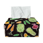 Fresh Vegetable Pattern Print Rectangle Tissue Box Cover
