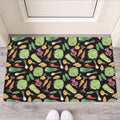 Fresh Vegetable Pattern Print Rubber Doormat