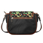Fresh Vegetable Pattern Print Saddle Bag