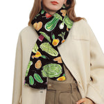 Fresh Vegetable Pattern Print Scarf