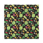 Fresh Vegetable Pattern Print Silk Bandana