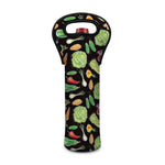 Fresh Vegetable Pattern Print Single Neoprene Wine Tote