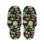 Fresh Vegetable Pattern Print Slippers