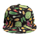 Fresh Vegetable Pattern Print Snapback Cap