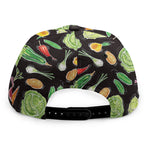 Fresh Vegetable Pattern Print Snapback Cap
