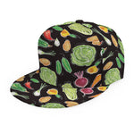 Fresh Vegetable Pattern Print Snapback Cap
