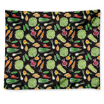 Fresh Vegetable Pattern Print Tapestry