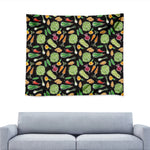 Fresh Vegetable Pattern Print Tapestry