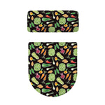 Fresh Vegetable Pattern Print Toilet Lid And Tank Cover Set