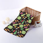 Fresh Vegetable Pattern Print Towel