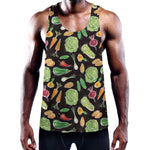 Fresh Vegetable Pattern Print Training Tank Top