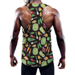 Fresh Vegetable Pattern Print Training Tank Top