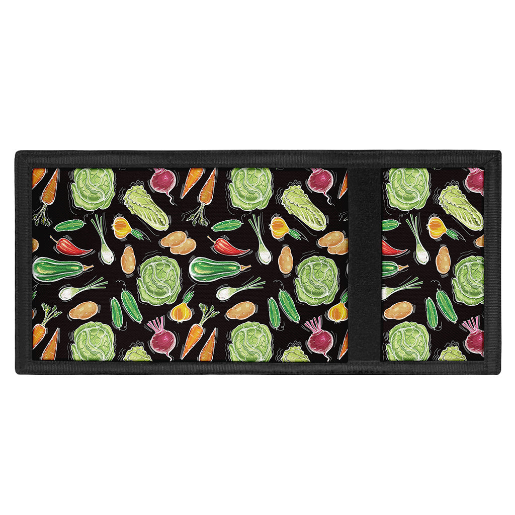 Fresh Vegetable Pattern Print Trifold Wallet