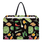 Fresh Vegetable Pattern Print Utility Tote Bag