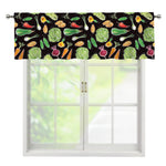 Fresh Vegetable Pattern Print Window Valance