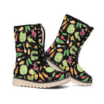 Fresh Vegetable Pattern Print Winter Boots