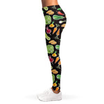 Fresh Vegetable Pattern Print Women's Leggings