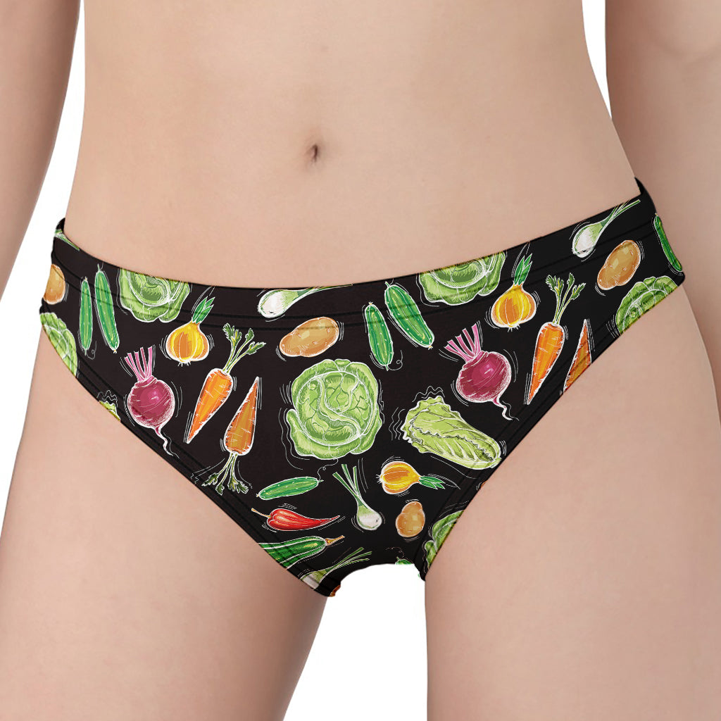 Fresh Vegetable Pattern Print Women's Panties